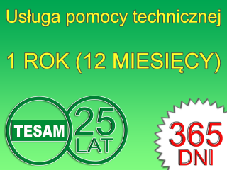 Pomoc techniczna na rok (12 miesięcy)