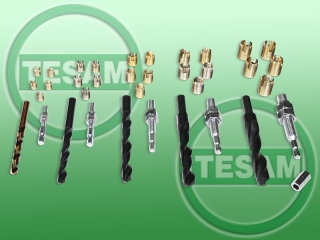 S0001359 - Zestaw do regeneracji gwintu z wkładkami / tulejkami M5 - M12 mm (Dzięcioł)